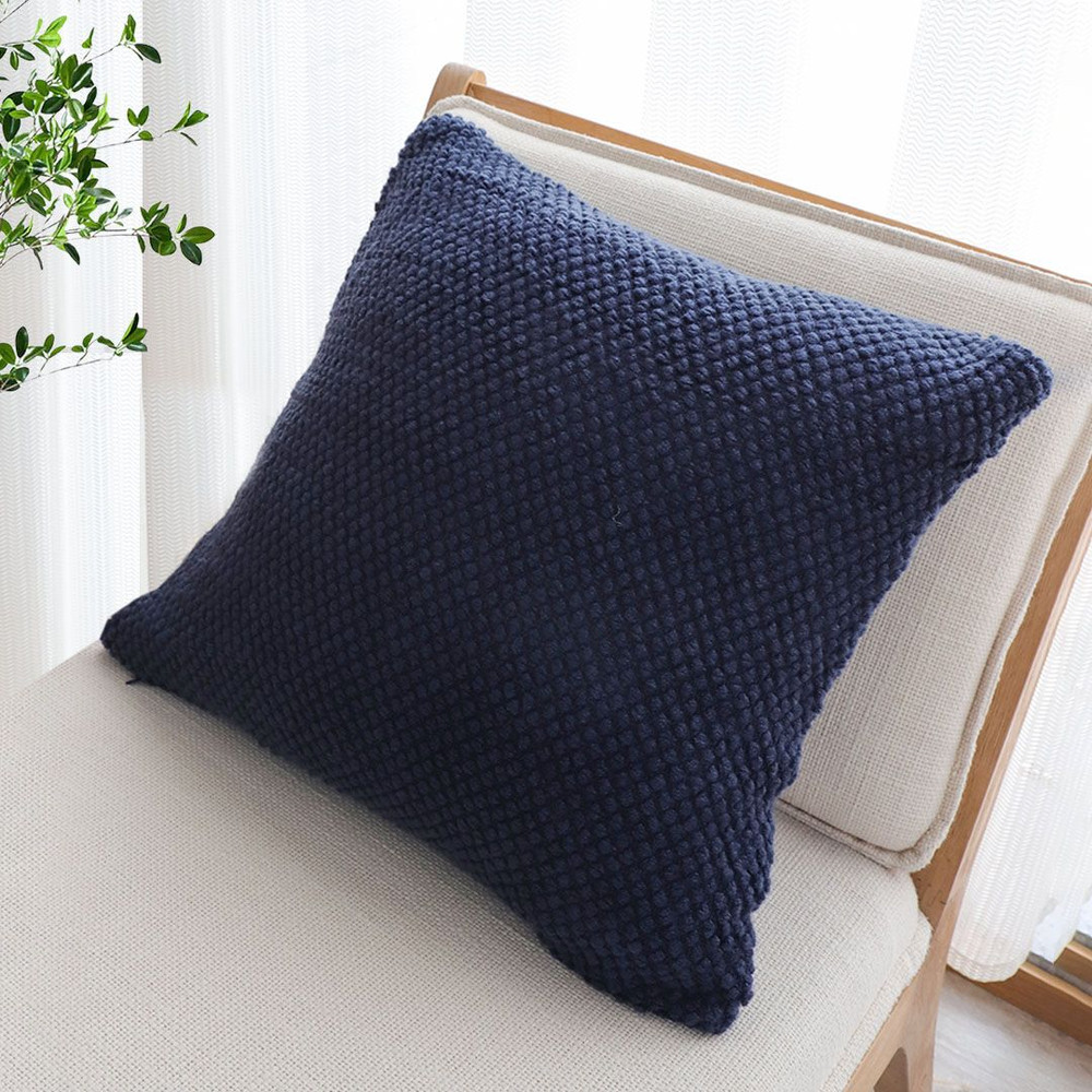 SOGA 2X 45cm Textured Midnight Pillowcase 4