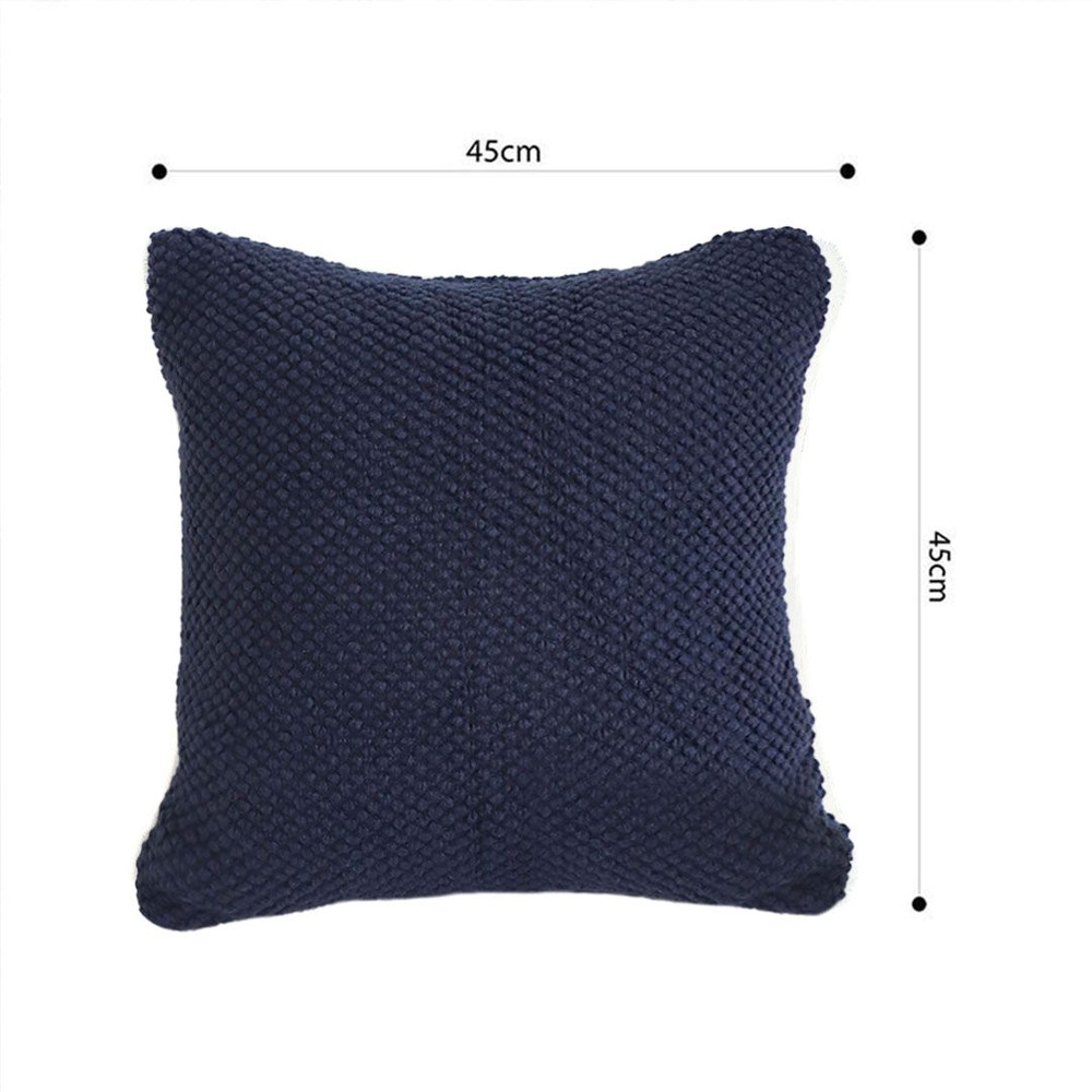 SOGA 2X 45cm Textured Midnight Pillowcase 2