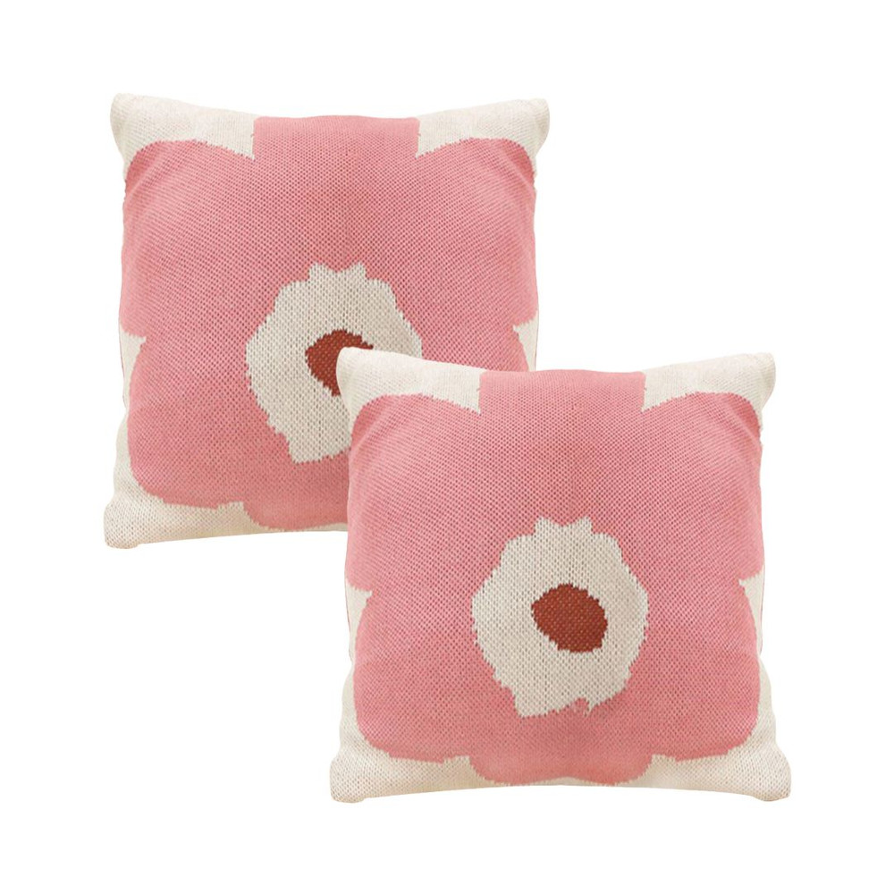 SOGA 2X 45cm Blush Bloom Pillowcase 1
