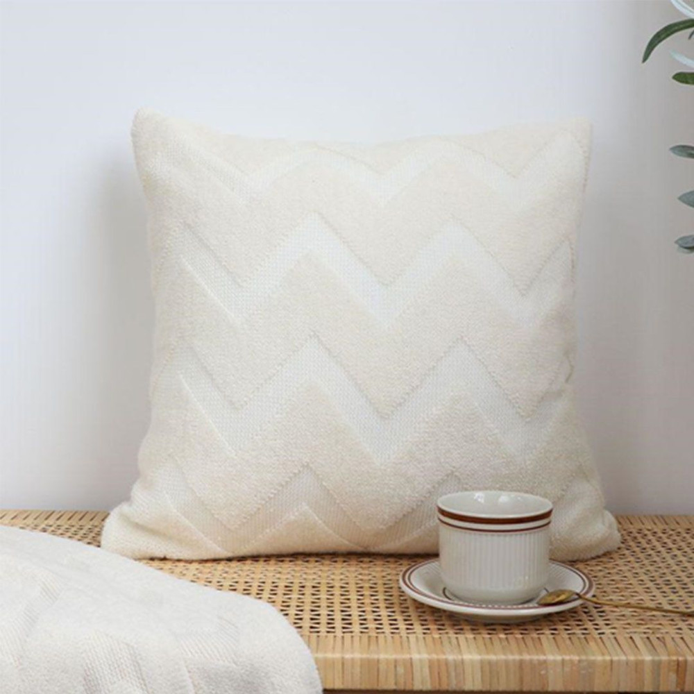 SOGA 2X 45cm Chevron Pure Pillowcase 0