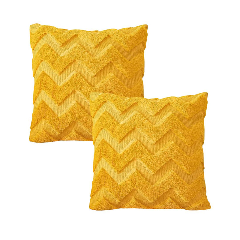 SOGA 2X 45cm Chevron Sunshine Pillowcase 1