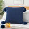 SOGA 2X 50cm Chunky Knit Pillowcase Navy Blue 3