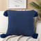 SOGA 2X 50cm Chunky Knit Pillowcase Navy Blue 4