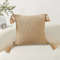 SOGA 2X 50cm Chunky Knit Pillowcase Warm Beige 4
