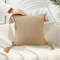 SOGA 2X 50cm Chunky Knit Pillowcase Warm Beige 5