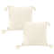 SOGA 2X 50cm Textured Pillowcase Cream White 1