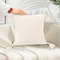 SOGA 2X 50cm Textured Pillowcase Cream White 3