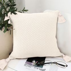 soga 2x 50cm textured pillowcase (cream white)