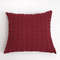 SOGA 2X 45cm Cable Knit Pillowcase Deep Red 6
