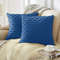 SOGA 2X 45cm Scalloped Wave Pillowcase Navy Blue 2