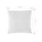 SOGA 2X 45cm Scalloped Wave Pillowcase Pure White 2