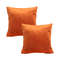 SOGA 2X 45cm Velvet Pillowcase Vibrant Orange 1