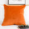 SOGA 2X 45cm Velvet Pillowcase Vibrant Orange 3