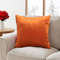 SOGA 2X 45cm Velvet Pillowcase Vibrant Orange 4