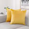 SOGA 2X 45cm Velvet Pillowcase Golden Yellow 0