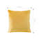 SOGA 2X 45cm Velvet Pillowcase Golden Yellow 2