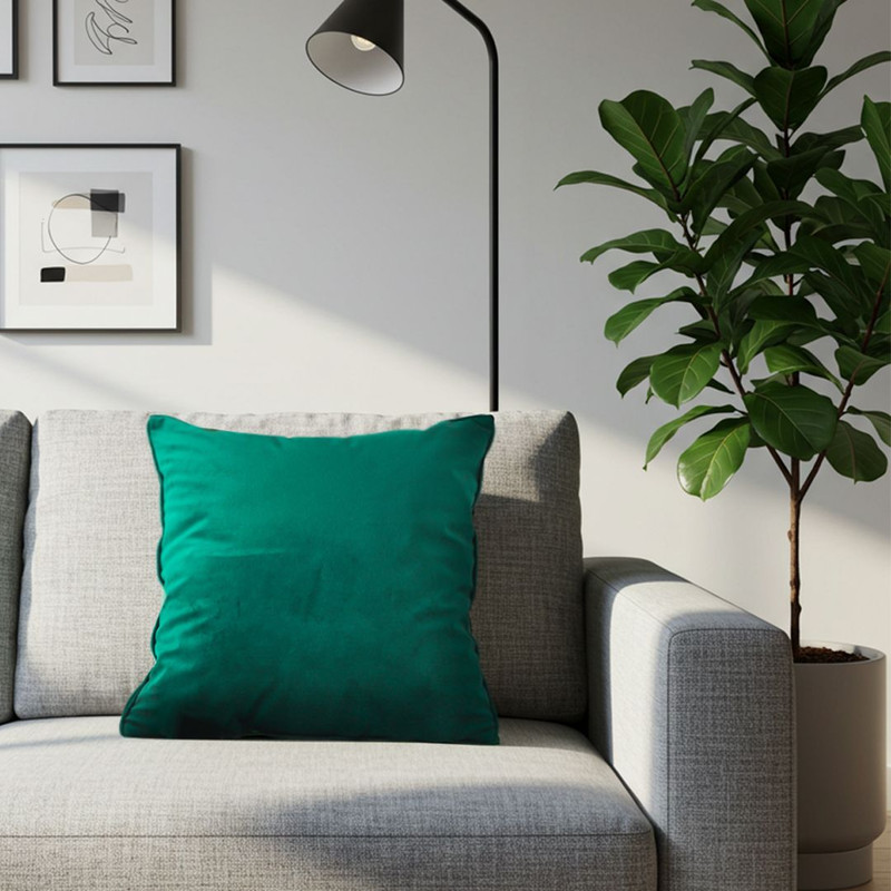 SOGA 2X 45cm Velvet Pillowcase Emerald Green 4