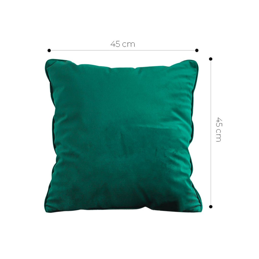 SOGA 2X 45cm Velvet Pillowcase Emerald Green 2