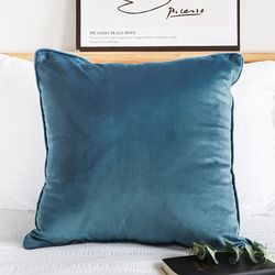 soga 2x 45cm velvet pillowcase (deep teal)