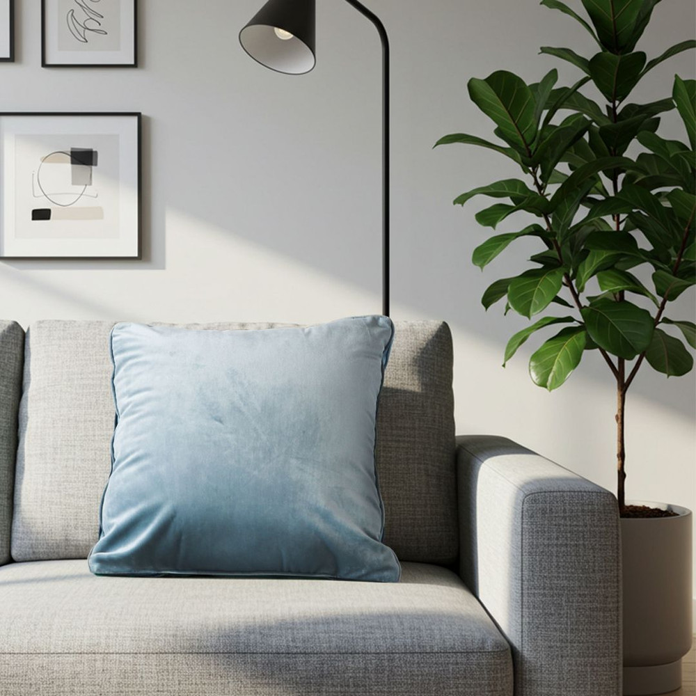 SOGA 2X 45cm Velvet Pillowcase Powder Blue 4