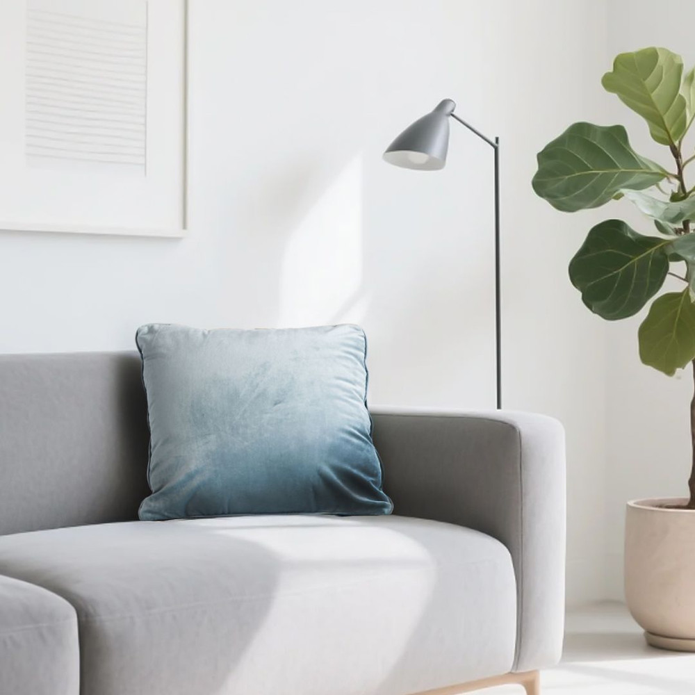 SOGA 2X 45cm Velvet Pillowcase Powder Blue 6