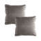 SOGA 2X 45cm Velvet Pillowcase Dove Gray 1