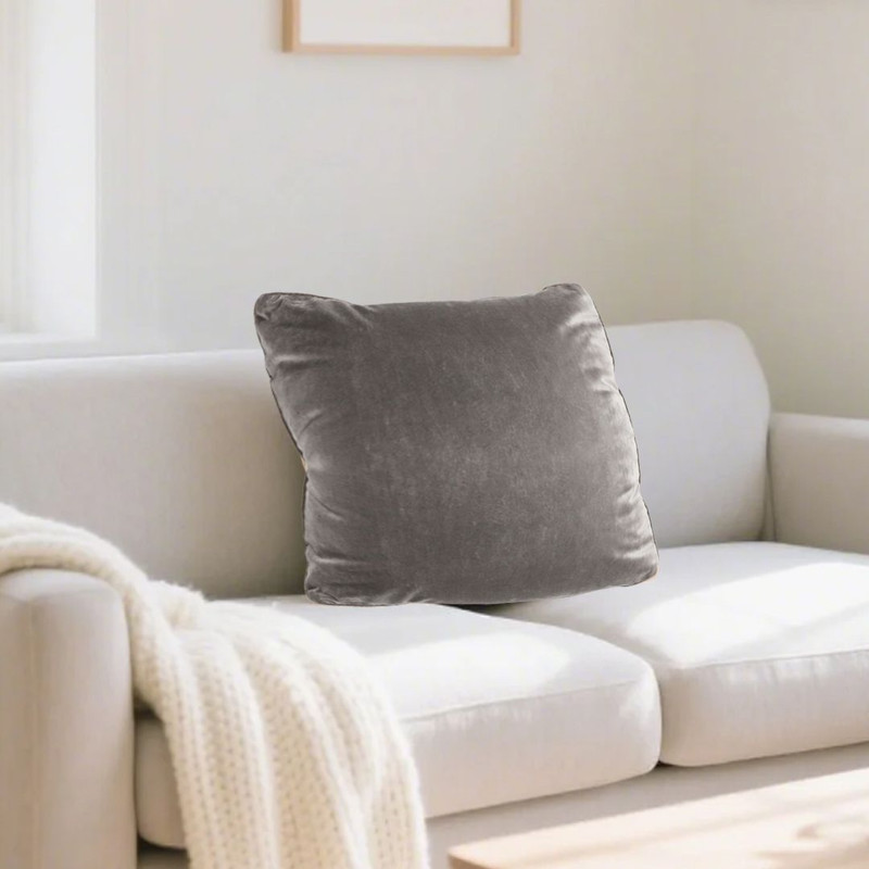 SOGA 2X 45cm Velvet Pillowcase Dove Gray 6