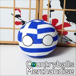 Countryballs - Greece Greek Plushie
