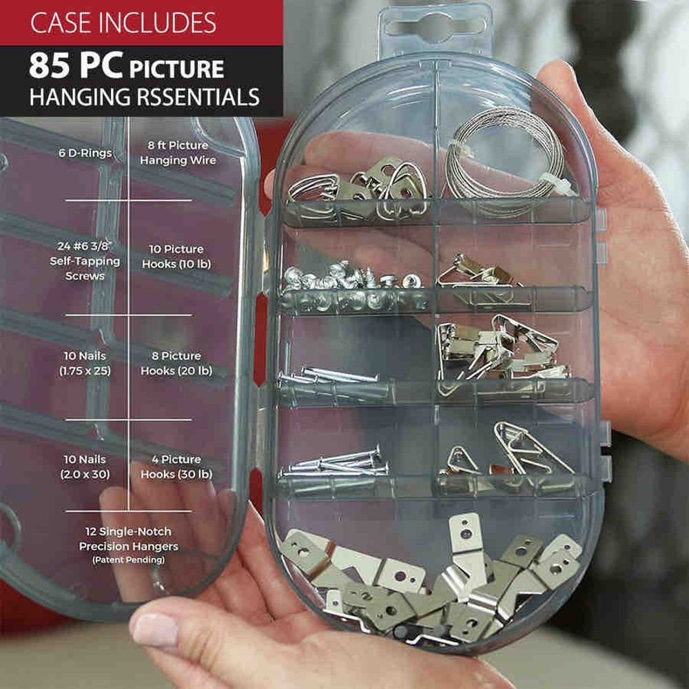 Saker Picture Hanging Tool Kit 85 Pieces Premium Hardware Included 7