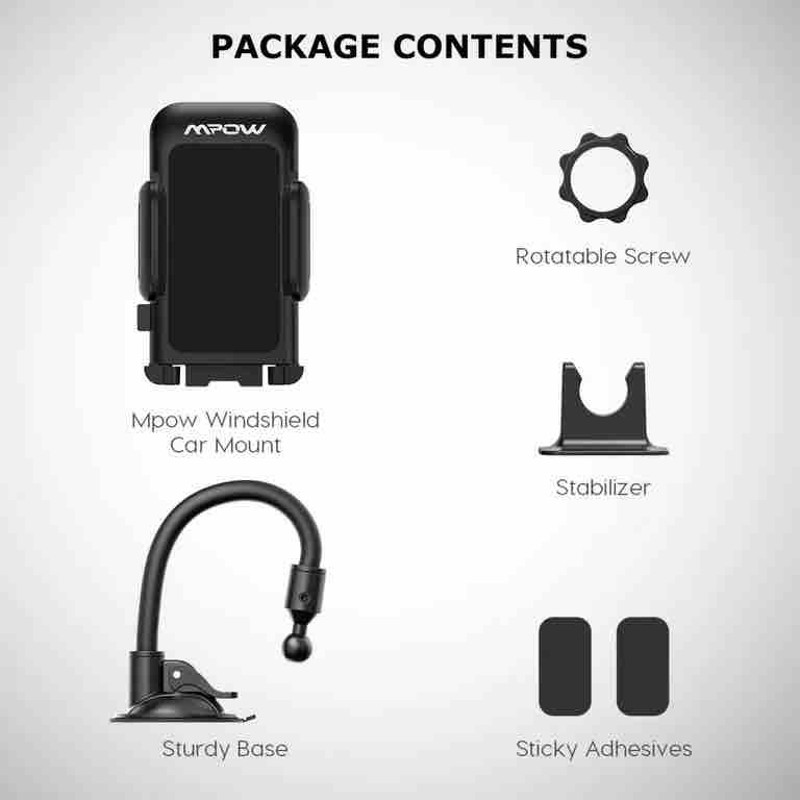 MPOW GRIP FLEX WINDSHIELD CAR MOUNT 5