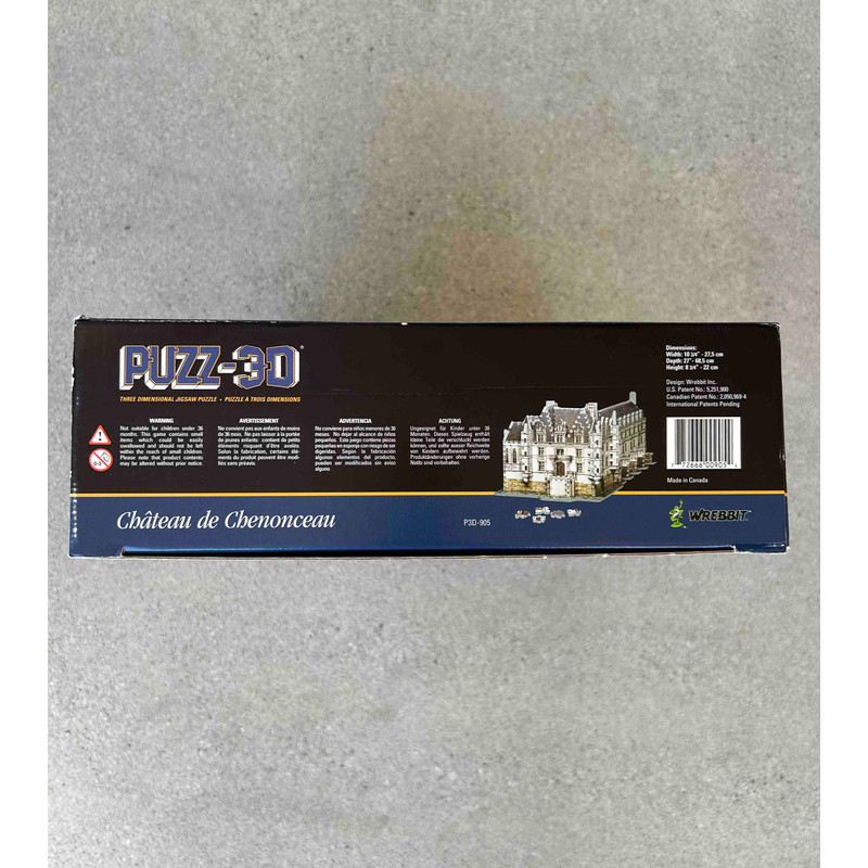 Puzz3D Jigsaw Puzzle Chateau De Chenonceau  806 Pcs USED 5