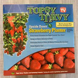 the topsy turvy upside down hanging strawberry planter veggies & herbs too new