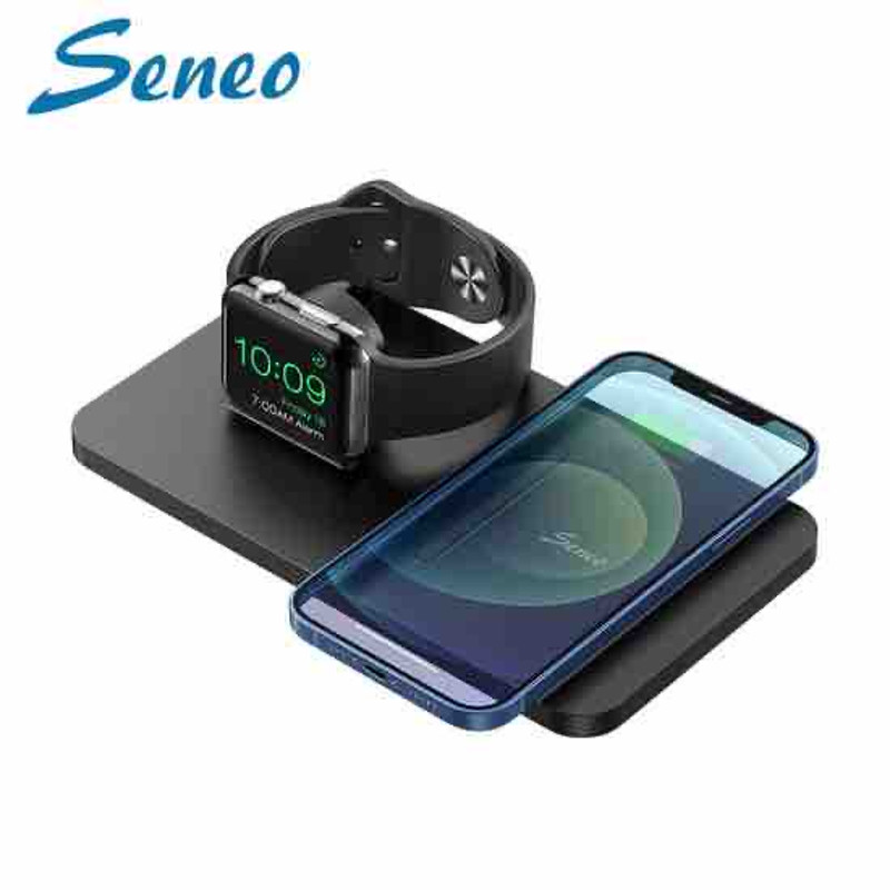 Seneo 2N1 Wireless Charger Pad For IPhone And Apple Watch Housing MOD PA150A 0