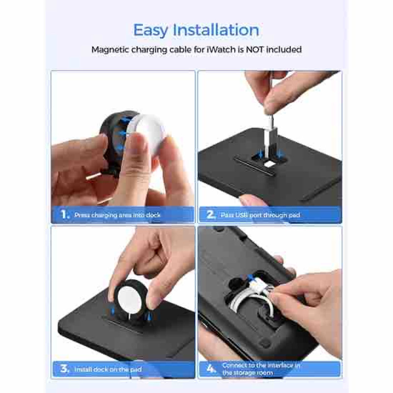 Seneo 2N1 Wireless Charger Pad For IPhone And Apple Watch Housing MOD PA150A 2