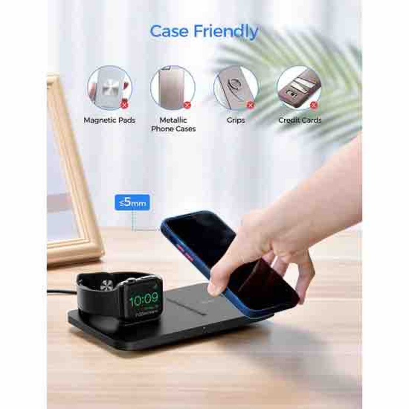Seneo 2N1 Wireless Charger Pad For IPhone And Apple Watch Housing MOD PA150A 4