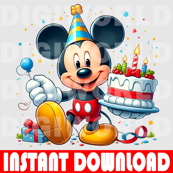 Cute Mickey Mouse Birthday - Mickey Mouse Birthday png - kid | Inspire