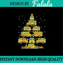 PNG ONLY School Bus Christmas Tree Lights Png, Funny Bus Driver Xmas Png, Christmas Png, Digital Download