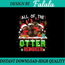 PNG ONLY Funny Otter Christmas Ugly Sweater Otter Xmas Png, Otter Santa Hat Png, Christmas Png, Digital Download