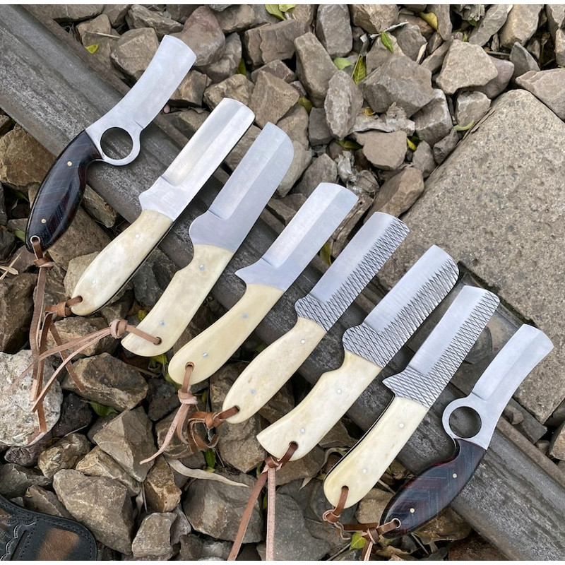 Hand Forged Bull CUtter Knifes 5