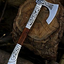 handmade viking axe, gift for him, gift for husband, wedding gift, birthday gift,