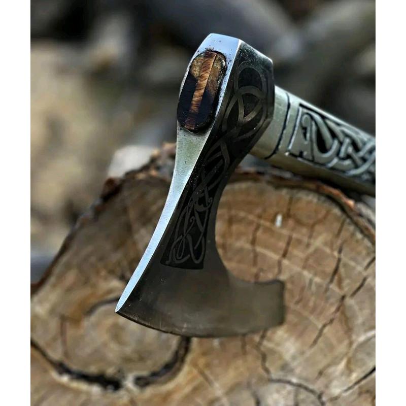 Handmade Viking Axe Gift For Him Gift For Husband Wedding Gift Birthday Gift 2