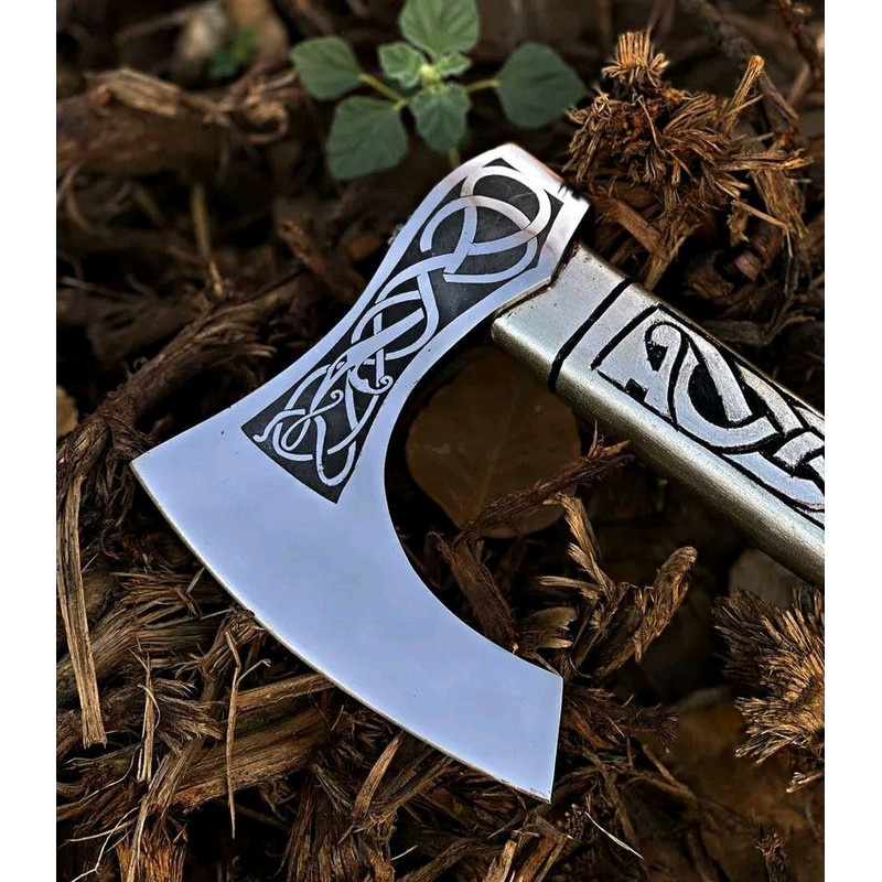 Handmade Viking Axe Gift For Him Gift For Husband Wedding Gift Birthday Gift 3