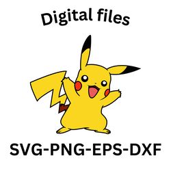 cute pokemon svg happy pikachu