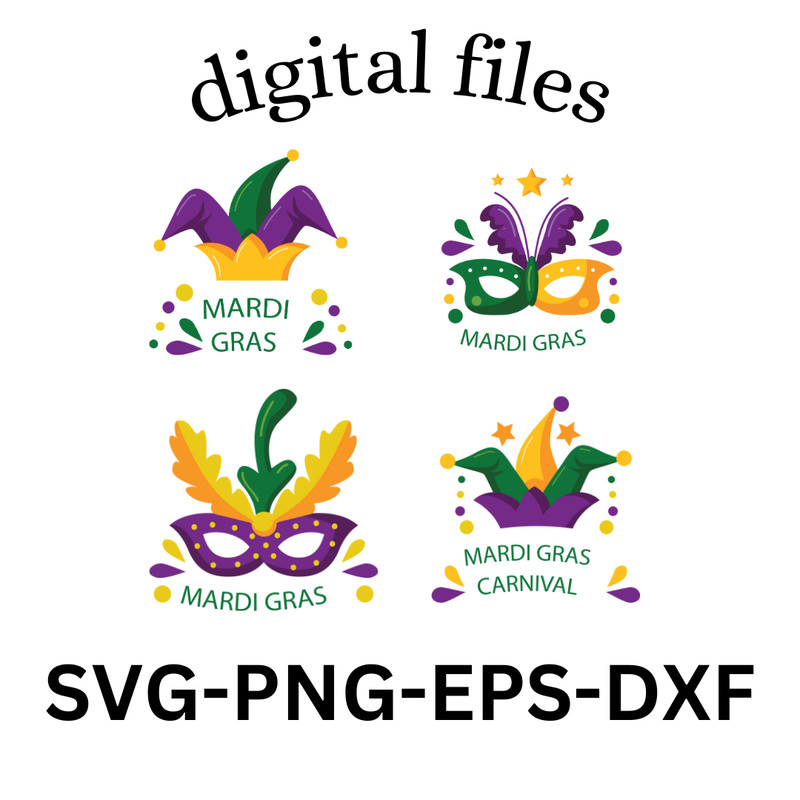Mardi Gras Svg Digital File 0