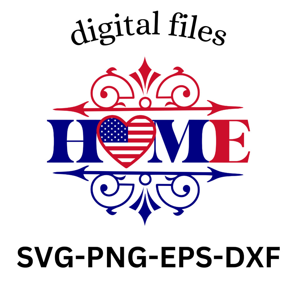 HOME USA DIGITAL FILES SVG 0