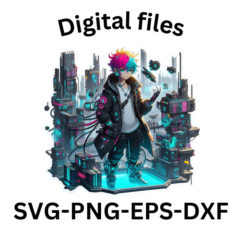 Futuristic Anime Svg 0