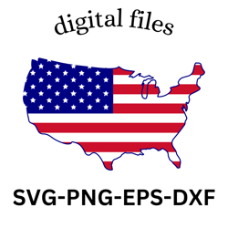 4th july svg map usa svg