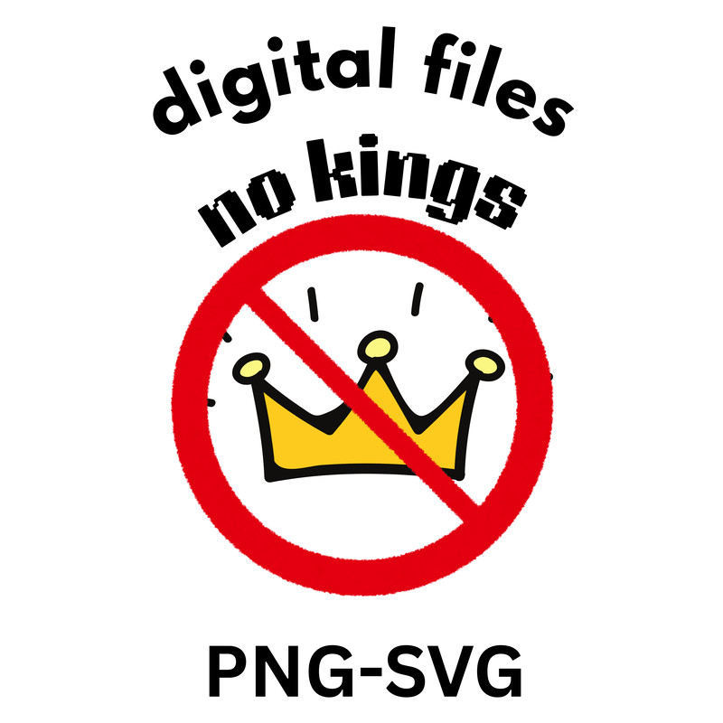 No Kings Svg Png 0