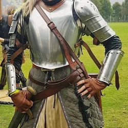 medieval knight lady armor, larp armor, fantasy female armor costume, cosplay armor, sca armor, gift