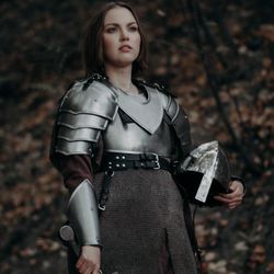 fantasy forest female armor medieval antique women armor handmade larp cosplay armor